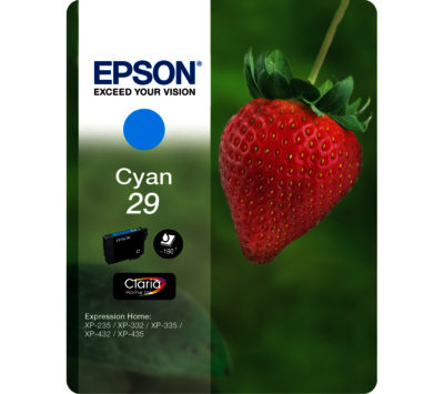 EPSON Strawberry 29 Cyan Ink Cartridge EPSON Strawberry 29 Cyan Ink Cartridge